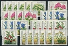 6 x Federal set no. 1505 - 1509 mint collection flowers West Germany 1991 Mi. 54 € MNH