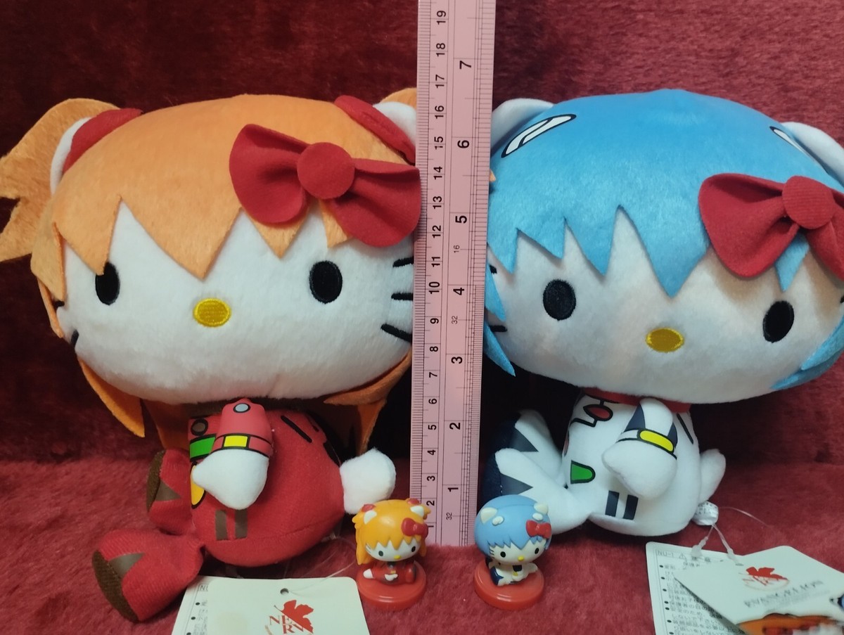EVANGELION×HELLO KITTY　ぷっくりマスコット ２個セット EVANGELION×HELLO KITTY ぷっくりマスコット - メルカリ