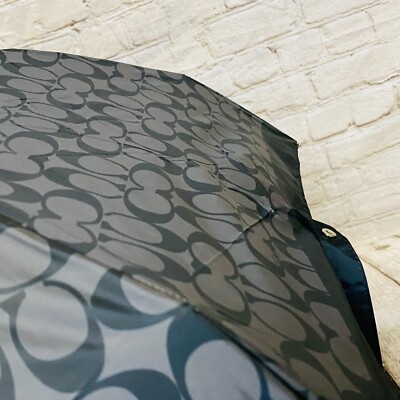 【国内即発】コーチ UV SIG MIN UMB C4322 IMAA8 Coach UV Protection Mini Signature Umbrella C4322 Graphite