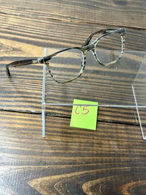 Ray-Ban Optics RB5369-5751 Men's Polished Striped Brown Gray Eyeglasses Frame