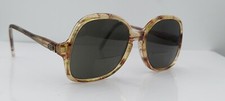 Vintage Shuron Facemaker Brown Oval Horn-Rimmed Sunglasses USA FRAMES ONLY