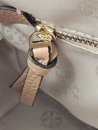 Tory Burch Thea Web Small Satchel Crossbody Pinkmoon Farbe Pebbled Leder - Bild 18 von 24