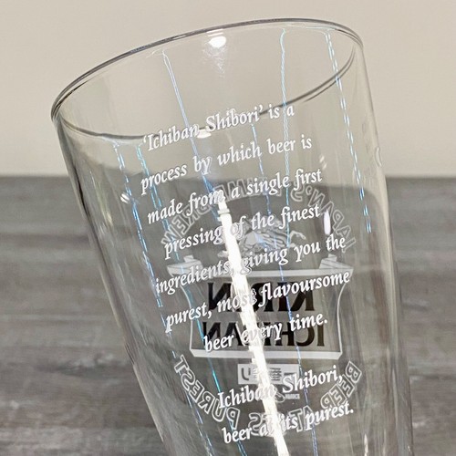Kirin Ichiban Tokyo Beer Pint Glass Bar Pub Glasses Brand New - Choose Your Qty - Picture 6 of 17