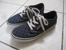 Vans Old Skool Off The Wall Checker Board Black Sneakers Youth Size 5