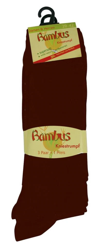 Kniestrümpfe Bambus Uni Sex Gesundheits Wellness-Kniestrümpfe aus Viskose CH468 - Bild 4 von 4