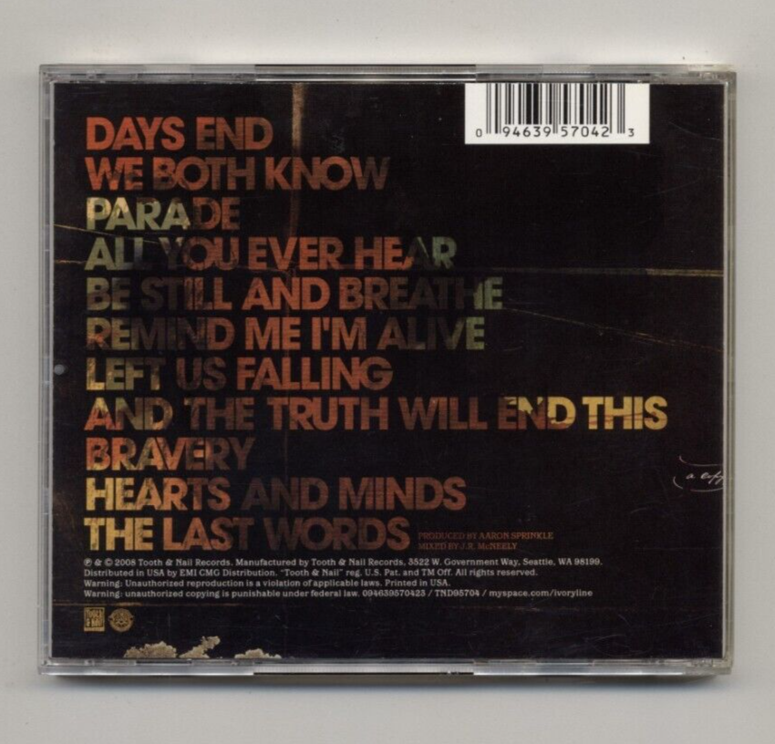 IVORYLINE - There Came A Lion / CD / 2008 Tooth & Nail
