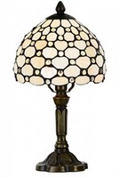 Bronzed Metal Base Small Handmade Stained Glass Tiffany Table Lamp Lighting Bronzed Metal Base Small Handmade Stained Glass Tiffany Table Lamp Lighting