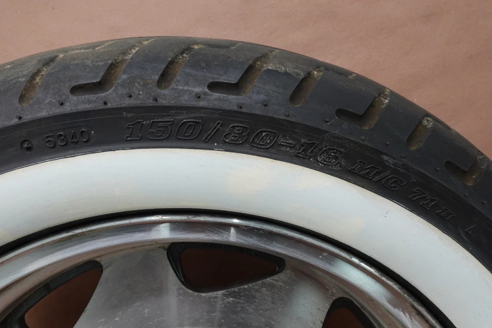 1998-2004 SUZUKI Intruder VL1500 FRONT WHEEL RIM TIRE 150/80-16 - Image 3 of 4
