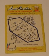 Aunt Martha 's Hot Iron Transfers 9240 Assorted Alphabets