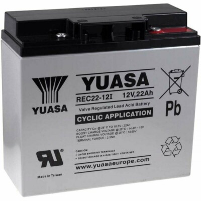 YUASA REC22-12 12V 22AH Akku Spielzeug Kinder Zyklisch Wiederaufladbar 