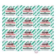 Fisherman Friend Sugar Free Mint Flavour Lozenges 25g Bundle of 12