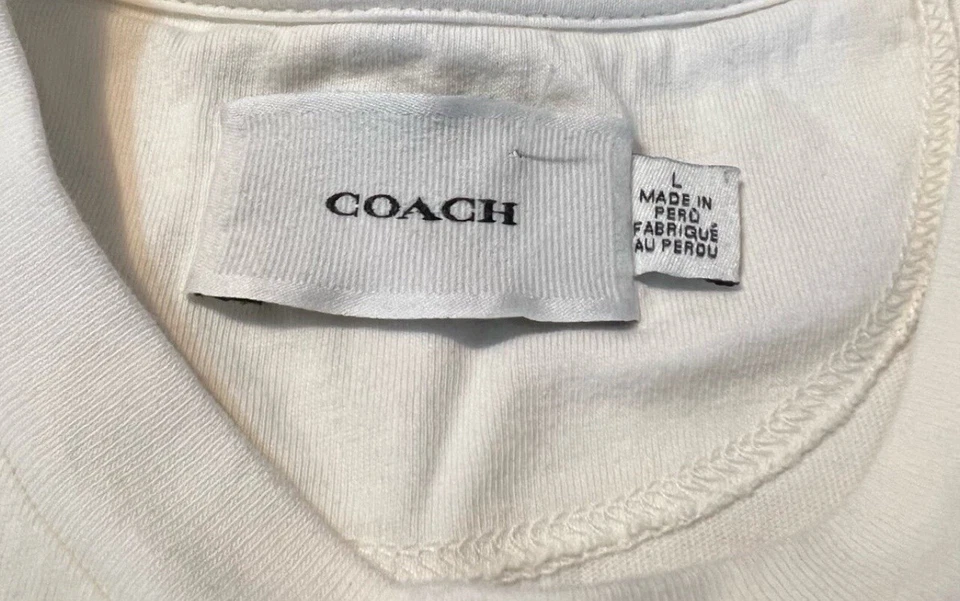 Camiseta Coach Algodón Orgánico Signature Rave Bear - Talla Grande Foto 2 de 3