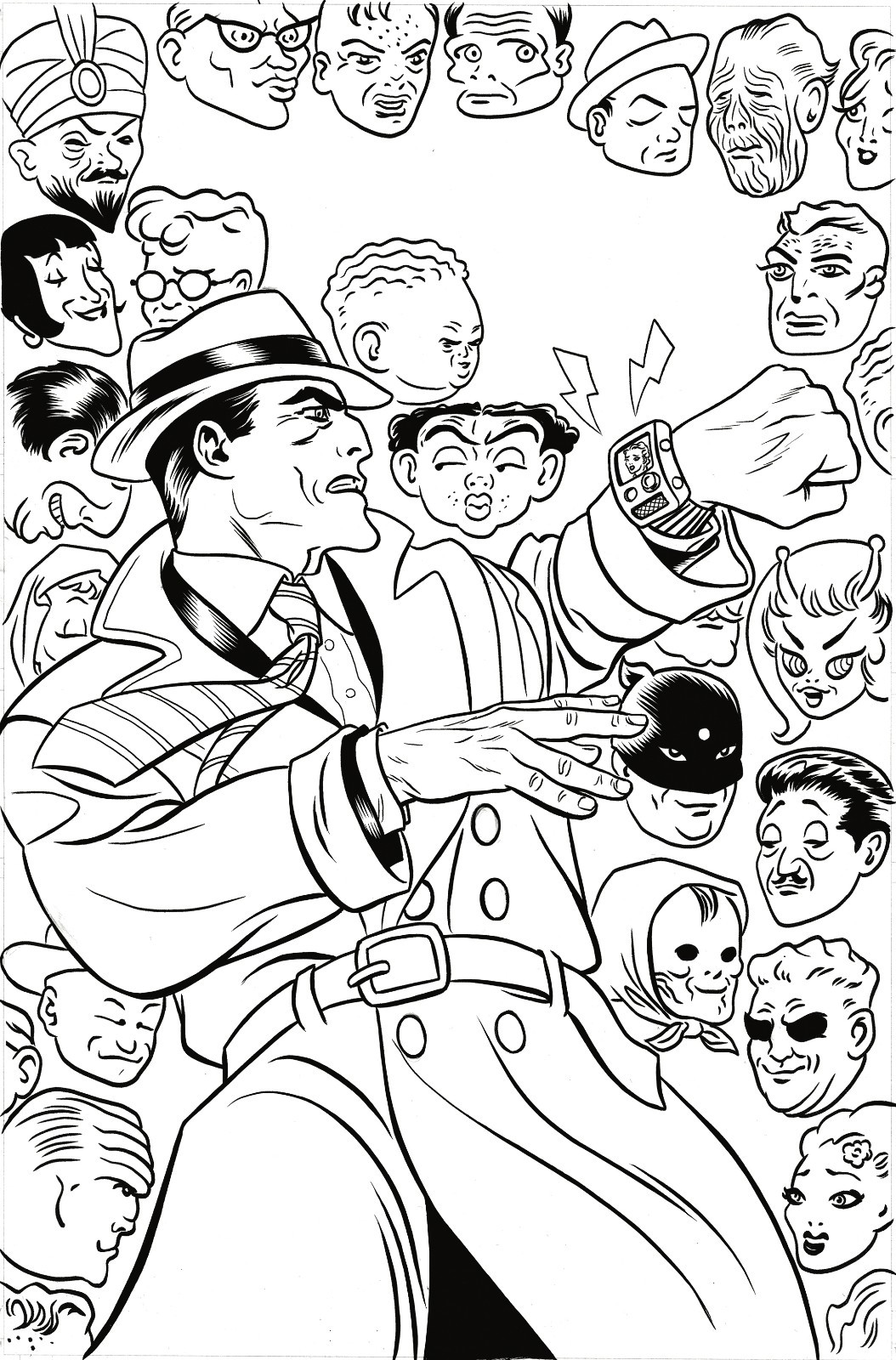 DICK TRACY DEAD OR ALIVE #1 (OF 4) (2018) - 1:10 Coloring Book Var - New Bagged