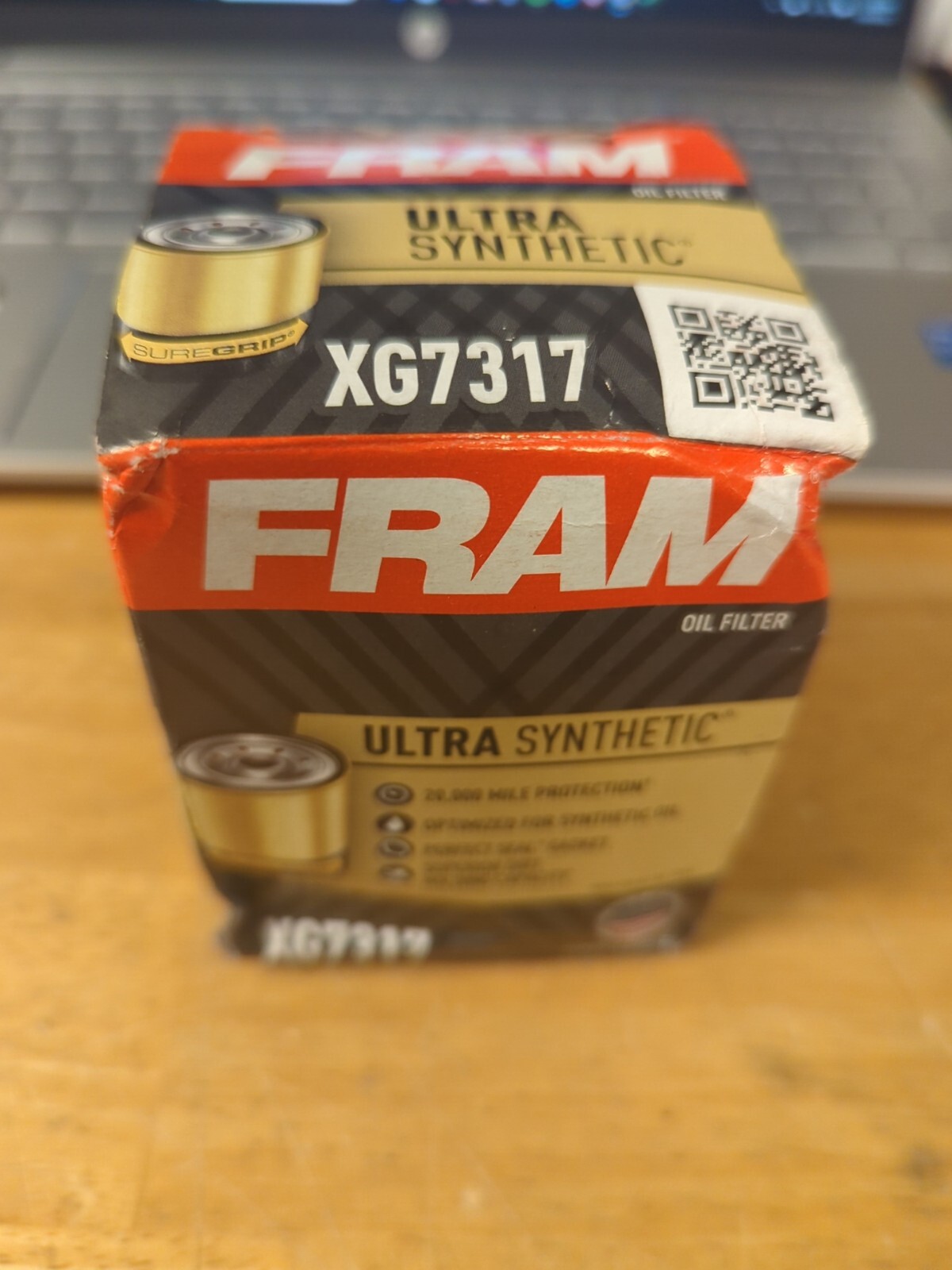 Fram XG7317 Ultra Synthetic Spin-On Oil Filter SureGrip 20K Miles NIB