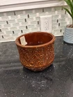 Antique Red Wing Union Brush Ware Pottery Jardiniere Shape Floral Pattern 1920'