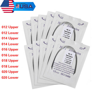 10-Pack Round Niti Orthodontic Arch Wires For Dental Braces - Arcos De Alambre 8 thumbnail image