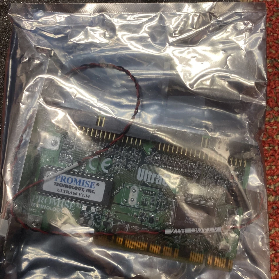 PROMISE TECHNOLOGY ULTRA66 ATA 66 PCI USED With Ribbons And Software - Image 3 of 4