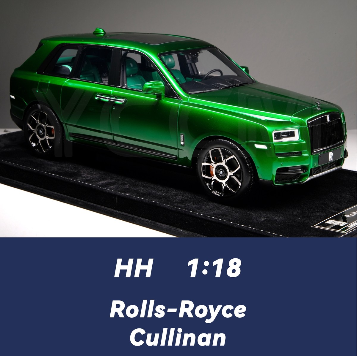 特価 1/18 ロールスロイス カリナン Rolls Royce グリーン New HH 1:18 Scale Rolls-Royce Cullinan BB Green Resin Car