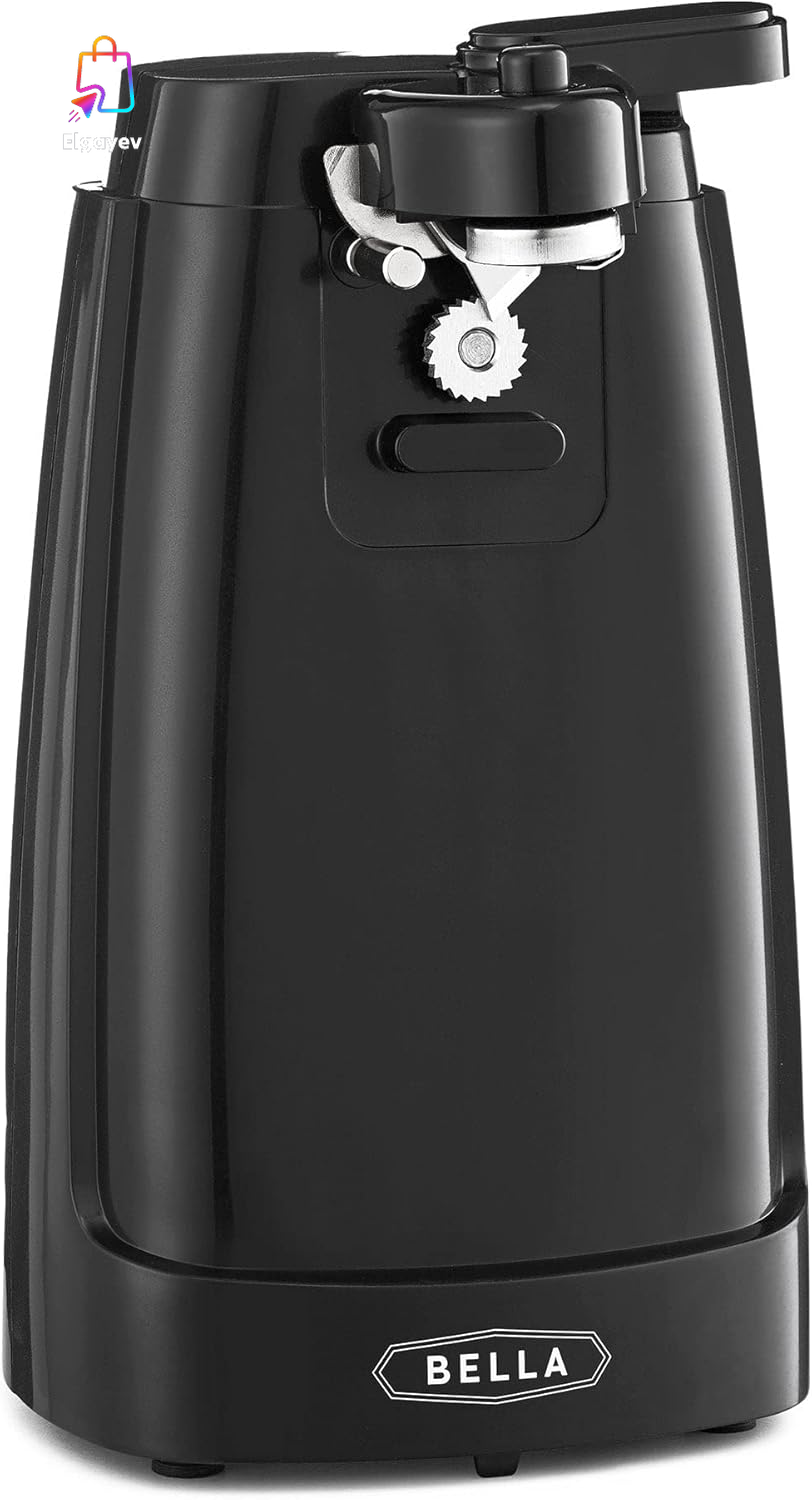 Electric Can Opener and Knife Sharpener, Multifunctional Jar and Bottle Opener w-image