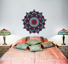 Calcomanías de pared mandala meditación murales a todo color pegatinas de vinilo bohemio EN20