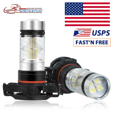 5202 2504 LED Fog Light 2 Bulb Conversion Kit 6000K 5000LM 50W for Jeep Cherokee