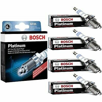 4 bujías platino Bosch para 1990 SAAB 900 L4-2,0 L - Imagen 3 de 3