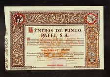 SPAIN  Generos de Punto Rafel SA Barcelona 1947