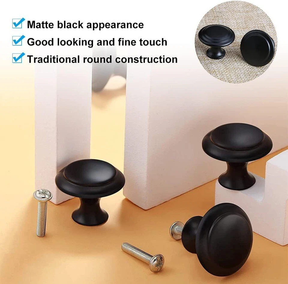 Möbelknöpfe Möbelgriffe Schrankknopf Schublade Knöpfe Möbelknäuf Edelstahl Matte - Bild 4 von 4