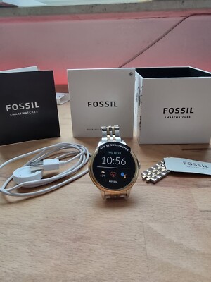 Fossil GEN 5E Smartwatch Silber Gold Armband 