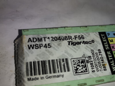 WALTER Carbide Milling Inserts WSP455 Qty. 12 NEW Lot 1132E