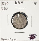 1870 Meiji (Year 3) Japan Silver 10 Sen Coin shallow scales — photo 1