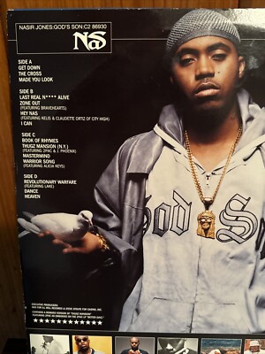 Nas - God's Son (Acappella) (プロモオンリー2LP) 🔥🔥🔥Nas Vinyl God's Son Dec-2002 Double LP🤩 Original