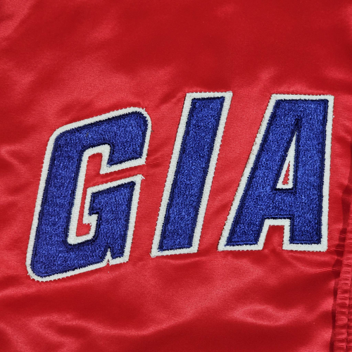 New York Giants Vintage 80s Starter Satin Bomber Jacket - NFL Authentic Pro Line - Picture 6 of 10