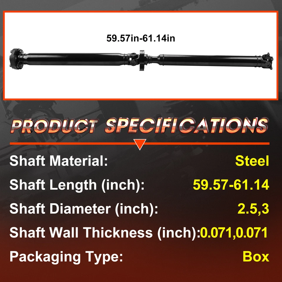 Manual Trans Rear Driveshaft Prop Shaft Assembly for BMW 328i 2007-2011 Coupe Foto 4 de 4