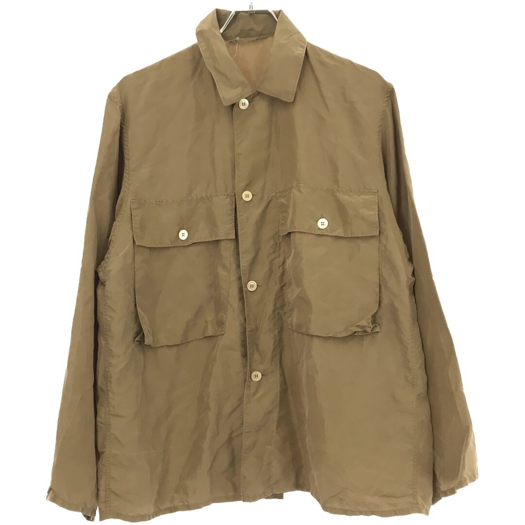 COMOLI Comori 17SS Silk Utility Jacket Shirt K01-01009 Beige 1 