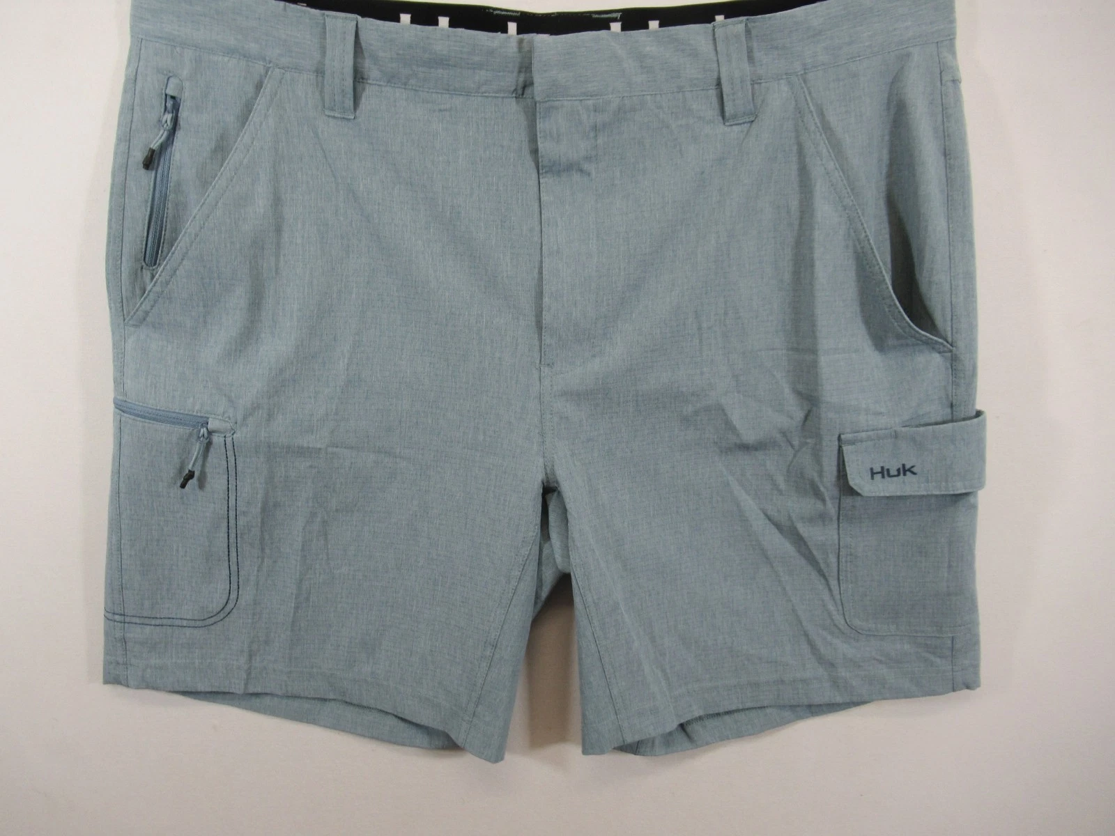 Huk A1A Performance Fishing Shorts Men XXL Blue Stretch 9" Inseam h2000131