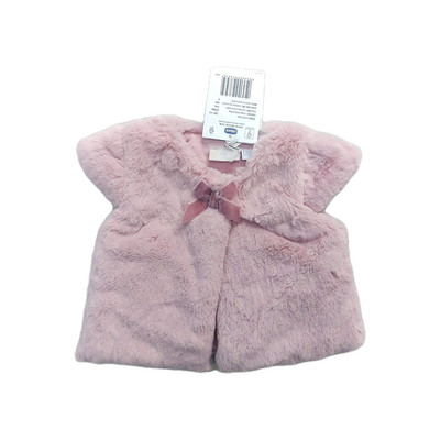Pink Gilet Baby Girl Faux Fur Gilet Chicco Baby Girls Pink Faux