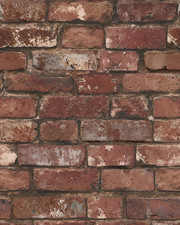 Red Brick Wallpaper Peel and Stick Contact Paper for Walls Faux 3D Vintage Brick