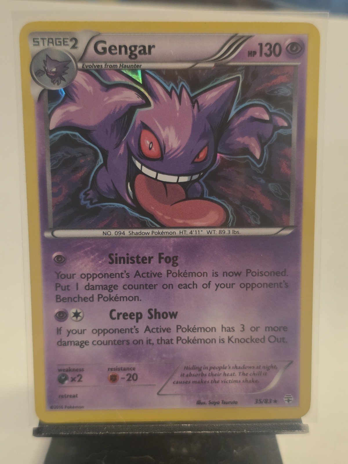 Pokemon TCG XY Generations Gengar Holo Rare 35/83 NM/LP 2016 