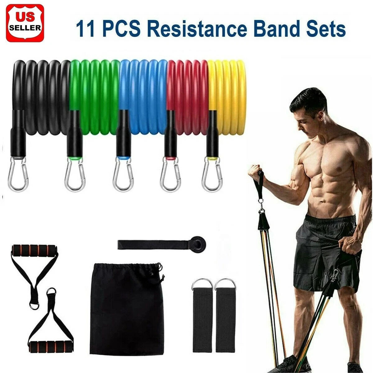 Set Pull Rope Gym Home Fitness Workout Crossfit Yogatube