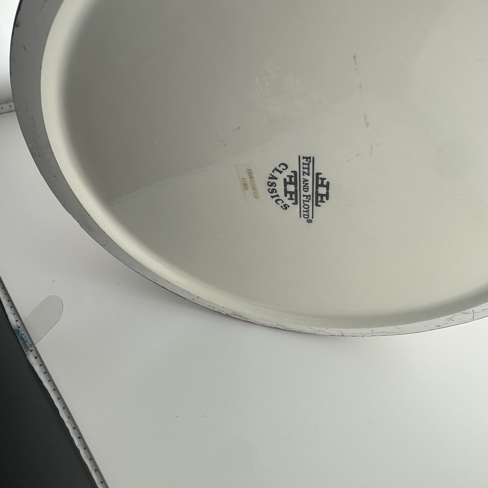 RARE Fitz and Floyd EQUESTRIAN Fall Christmas Chestnut Garland Cache Flower Pot