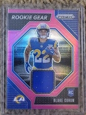 2024 Panini Prizm - Rookie Gear Blake Corum #RG-BCM Pink Prizm (MEM, RC)