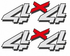 Stylish Set Of 4x4 Bedside Emblem For 1999-06 Chevy Silverado 1500 2500 Hd Vinyl