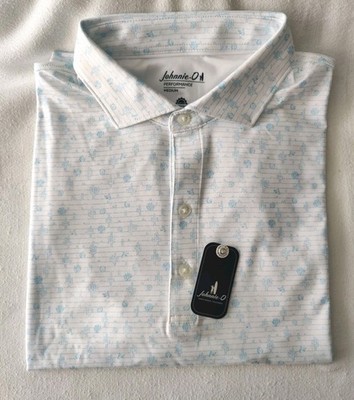 NWT MEDIUM Johnnie-O Tumbleweed Performance Polo MSRP $98
