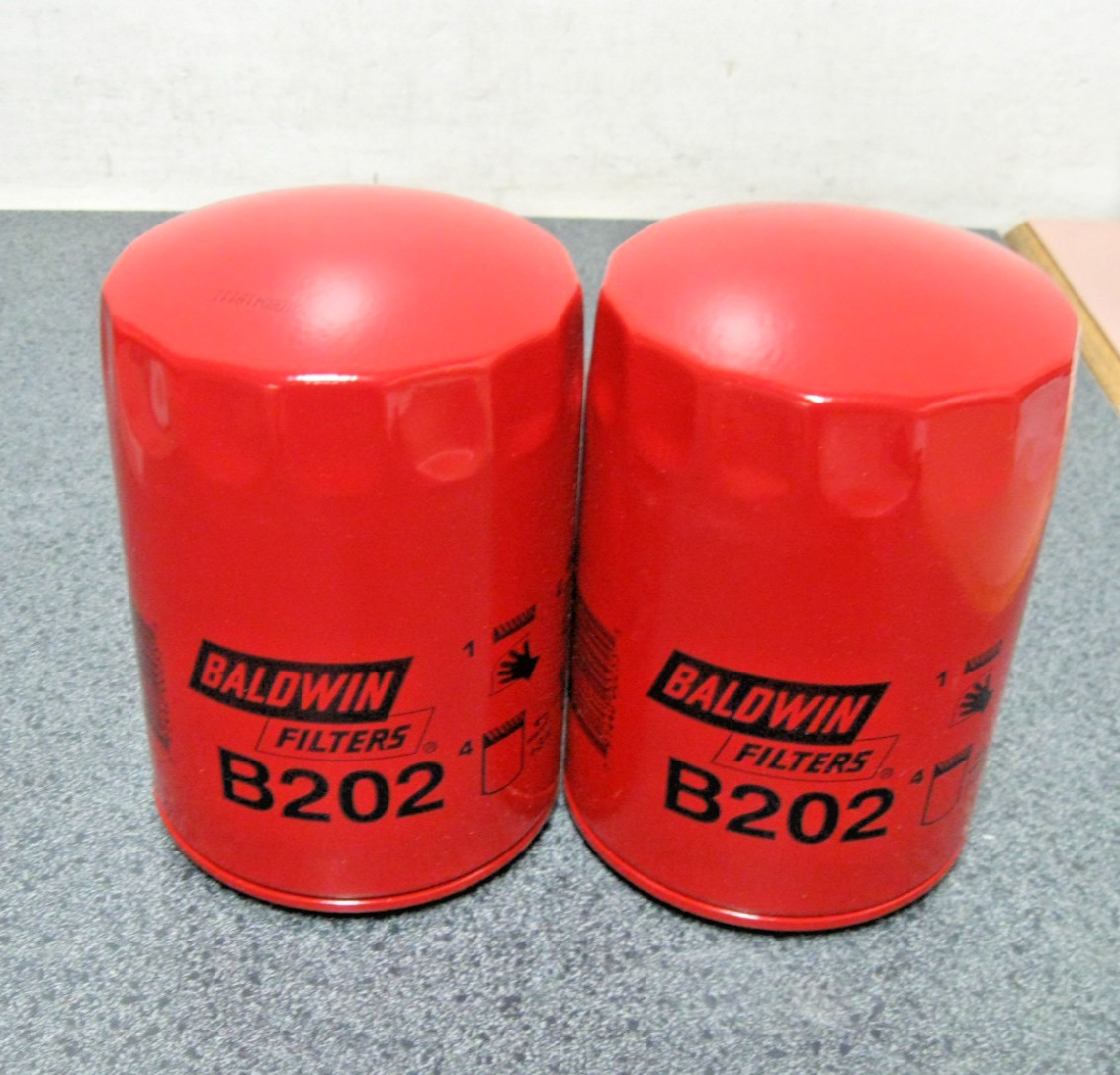 Baldwin B202 Oil Filter 2 Pack fits Ford E7TZ6731B, Jeep J8060266,Wix 551324,New