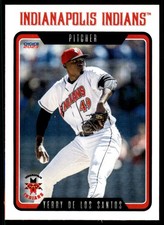 2023 Yerry De Los Santos MiLB Minor League Rookie Indianapolis Indians Pirates