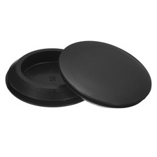 4Pcs Silicone Plugs, Rubber Round Hole Plugs for 50mm Hole, Black