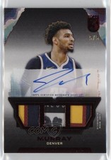 2023-24 Topps Three Triple Relic Auto Red 5/5 Jamal Murray #TRA-JM Auto 1fl4