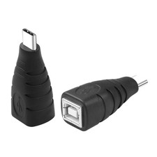 USB B to USB C Adapter USB-C Male to Printer Female Converter Data Sync  Chargi