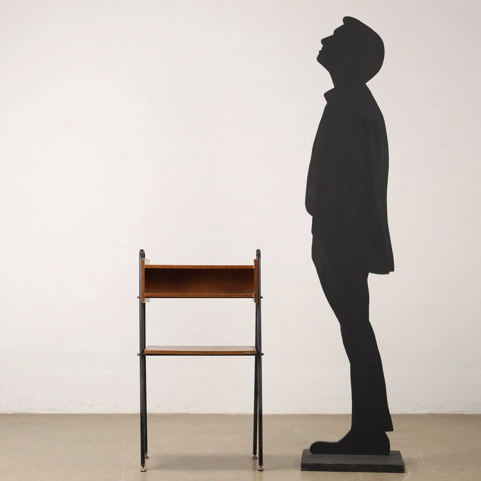 Armario pequeño vintage años 60 chapa caoba Italia Foto 2 de 4